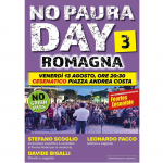 Leonardo Facco domani sera a Cesenatico NO PAURA DAY